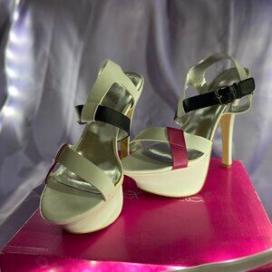 Vivi - White, Black, Magenta - Size 11